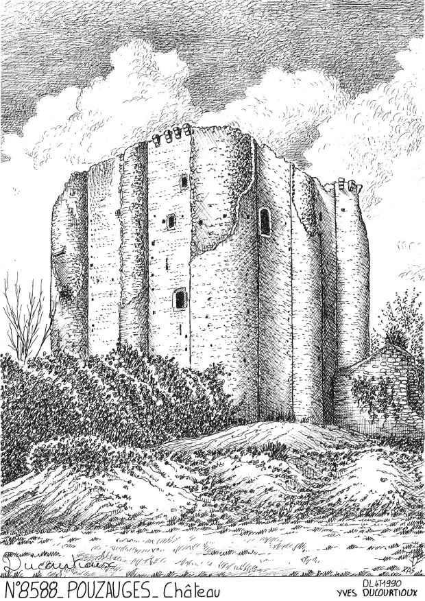 N 85088 - POUZAUGES - château