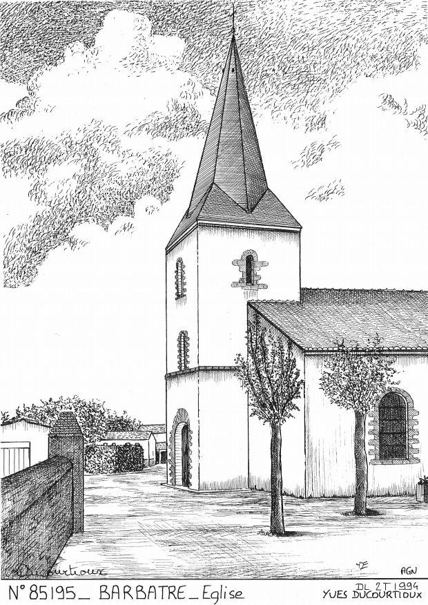 N 85195 - BARBATRE - �glise