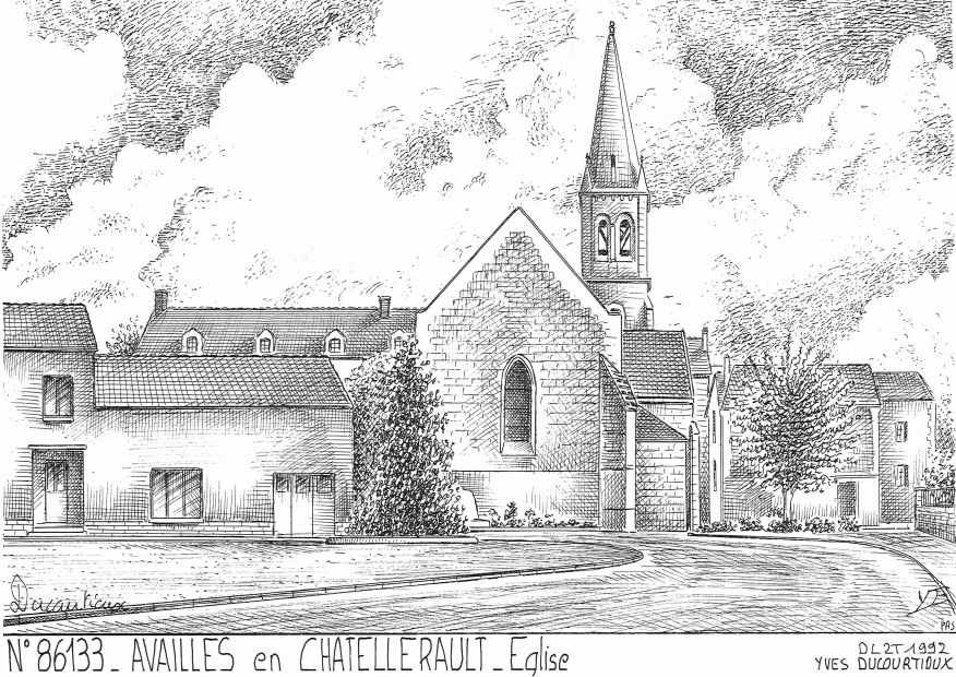 N 86133 - AVAILLES EN CHATELLERAULT - �glise