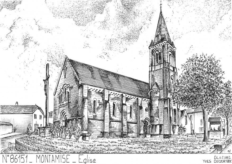 N 86151 - MONTAMISE - église
