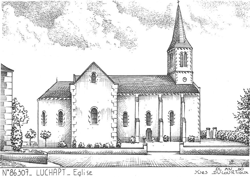 N 86307 - LUCHAPT - église