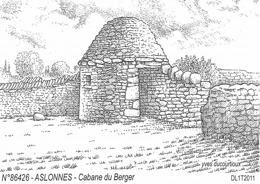 N 86426 - ASLONNES - cabane du berger