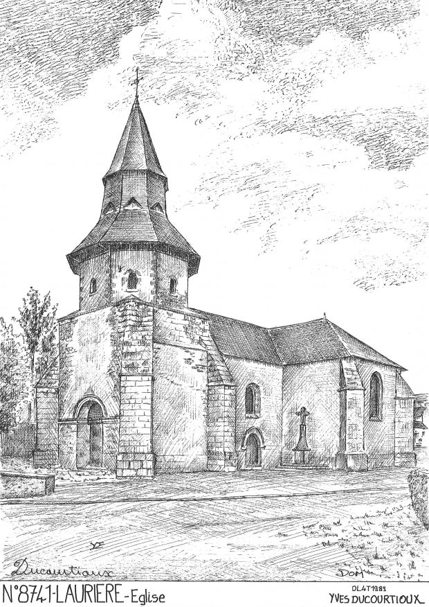 N 87041 - LAURIERE - église