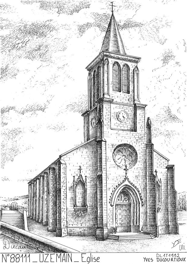 N 88111 - UZEMAIN - église