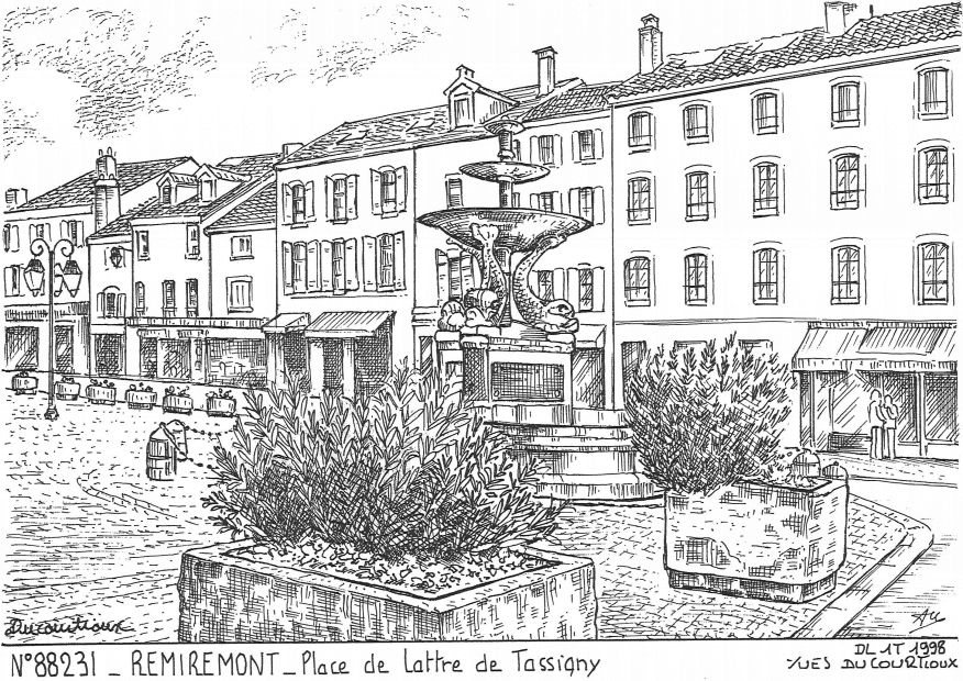 N 88231 - REMIREMONT - place de lattre de tassigny