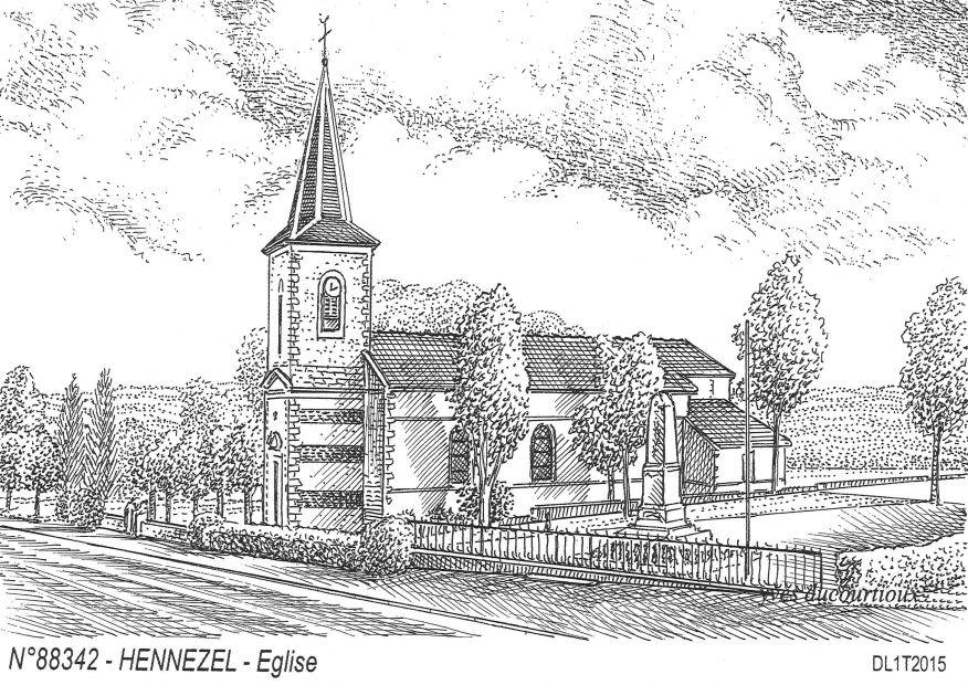 N 88342 - HENNEZEL - église