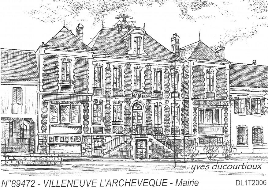 N 89472 - VILLENEUVE L ARCHEVEQUE - mairie