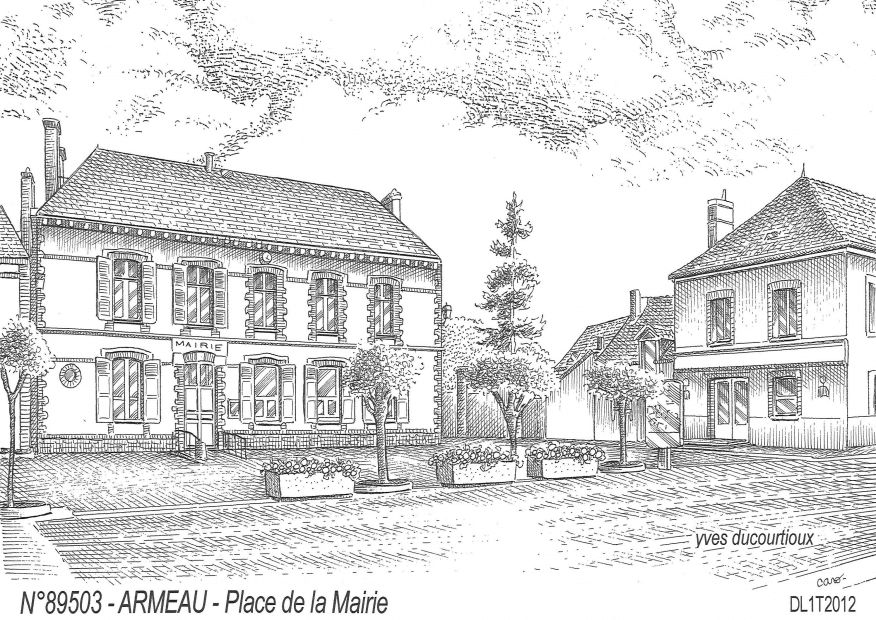 N 89503 - ARMEAU - place de la mairie