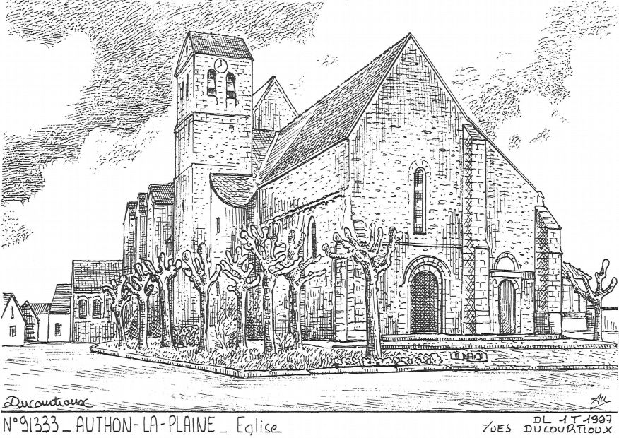 N 91333 - AUTHON LA PLAINE - �glise