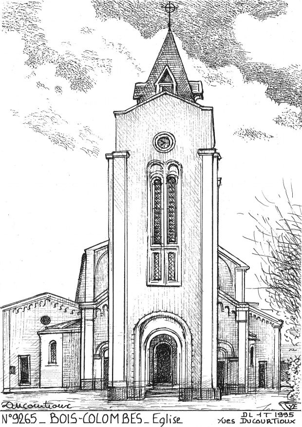 N 92065 - BOIS COLOMBES - �glise