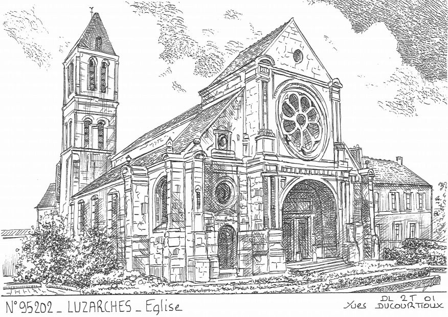 N 95202 - LUZARCHES - église