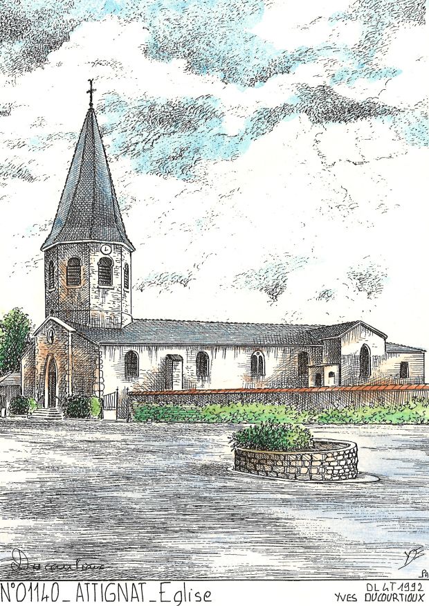 N 01140 - ATTIGNAT - église