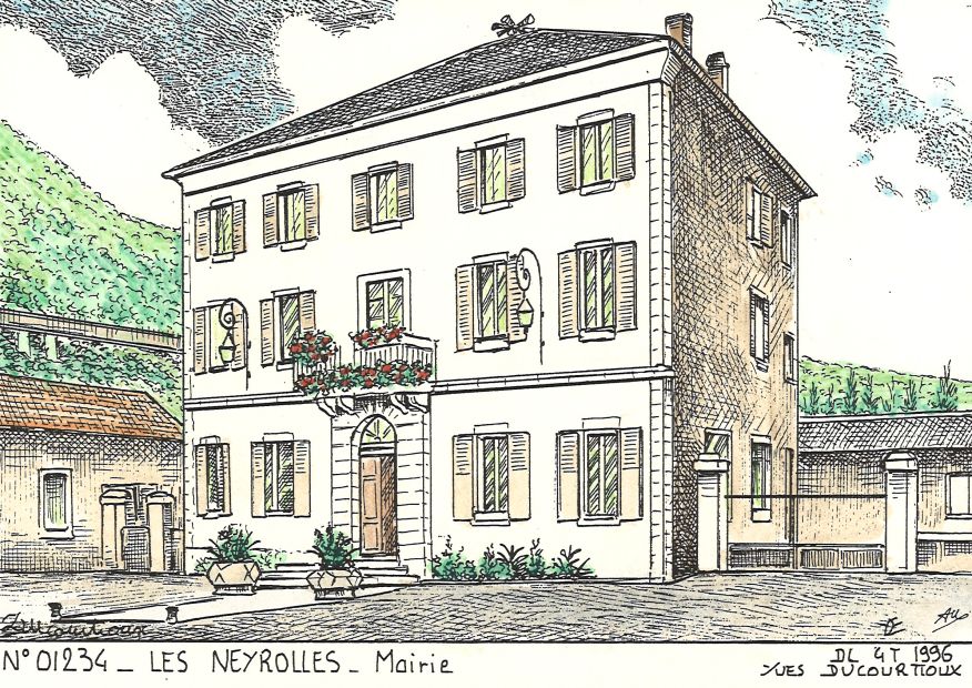 N 01234 - LES NEYROLLES - mairie