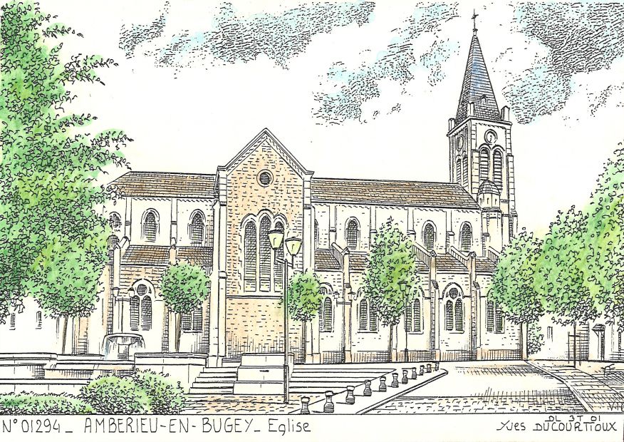 N 01294 - AMBERIEU EN BUGEY - église