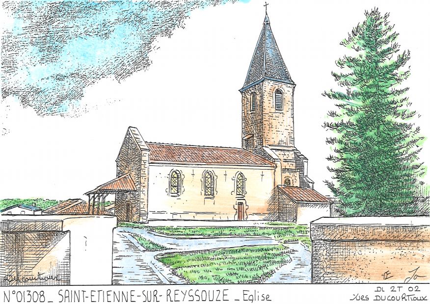 N 01308 - ST ETIENNE SUR REYSSOUZE - église