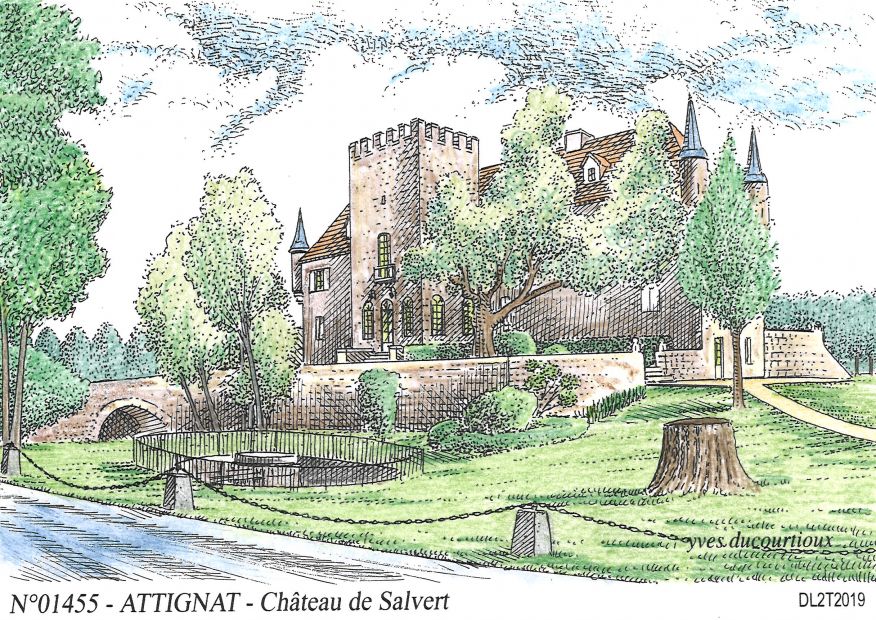 N 01455 - ATTIGNAT - château de salvert