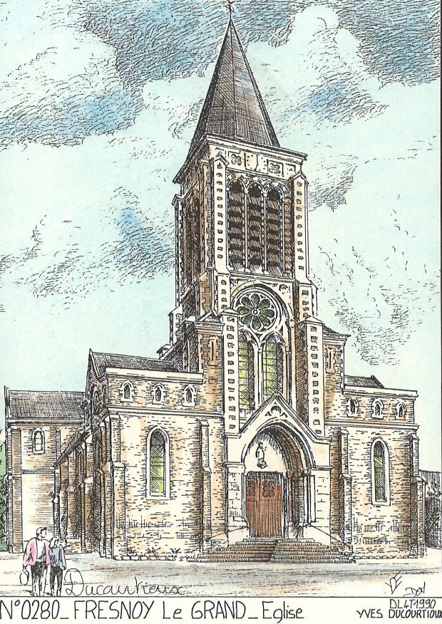 N 02080 - FRESNOY LE GRAND - église