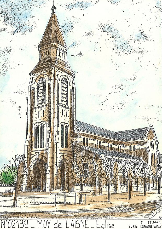 N 02139 - MOY DE L AISNE - église