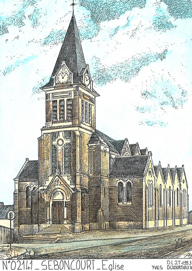 N 02141 - SEBONCOURT - église