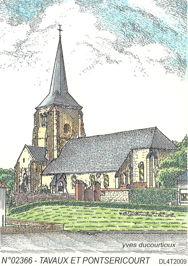 N 02366 - TAVAUX ET PONTSERICOURT - glise