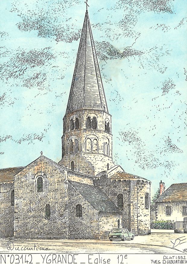 N 03142 - YGRANDE - glise 12