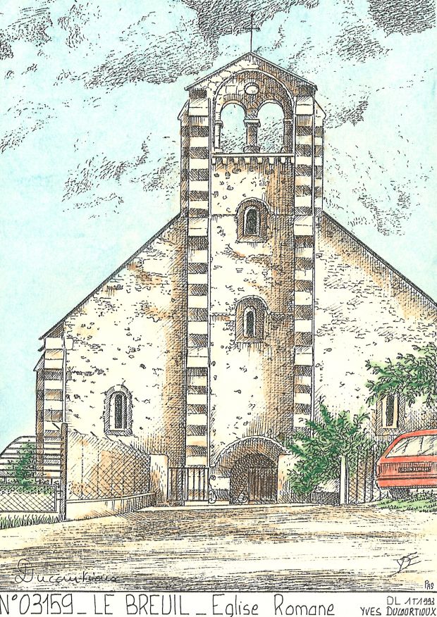 N 03159 - LE BREUIL - église romane