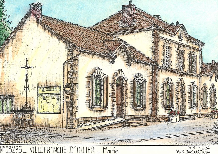 N 03275 - VILLEFRANCHE D ALLIER - mairie