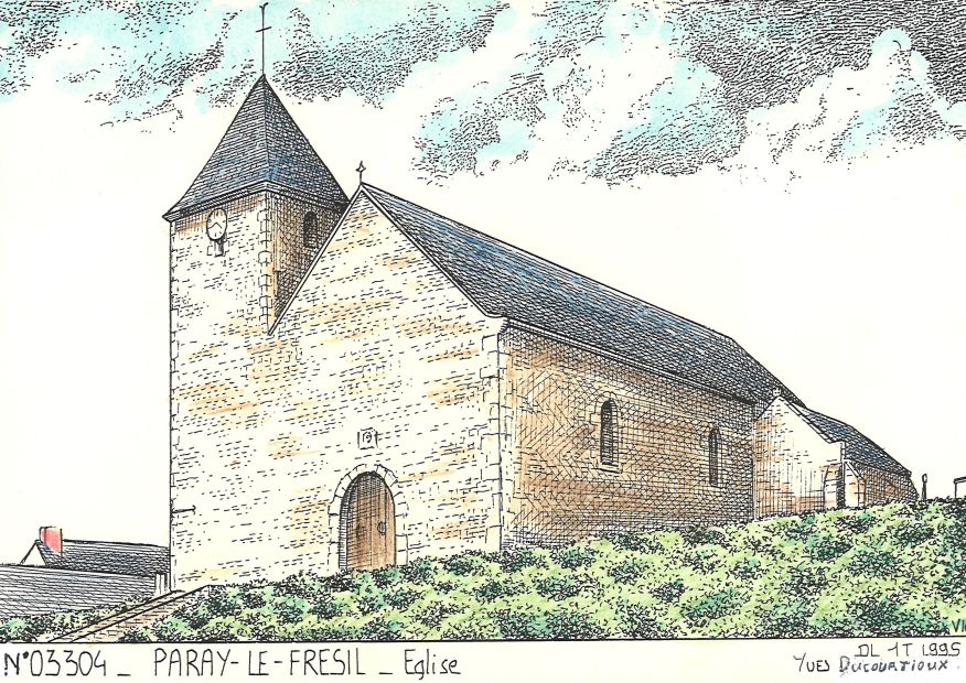 N 03304 - PARAY LE FRESIL - église