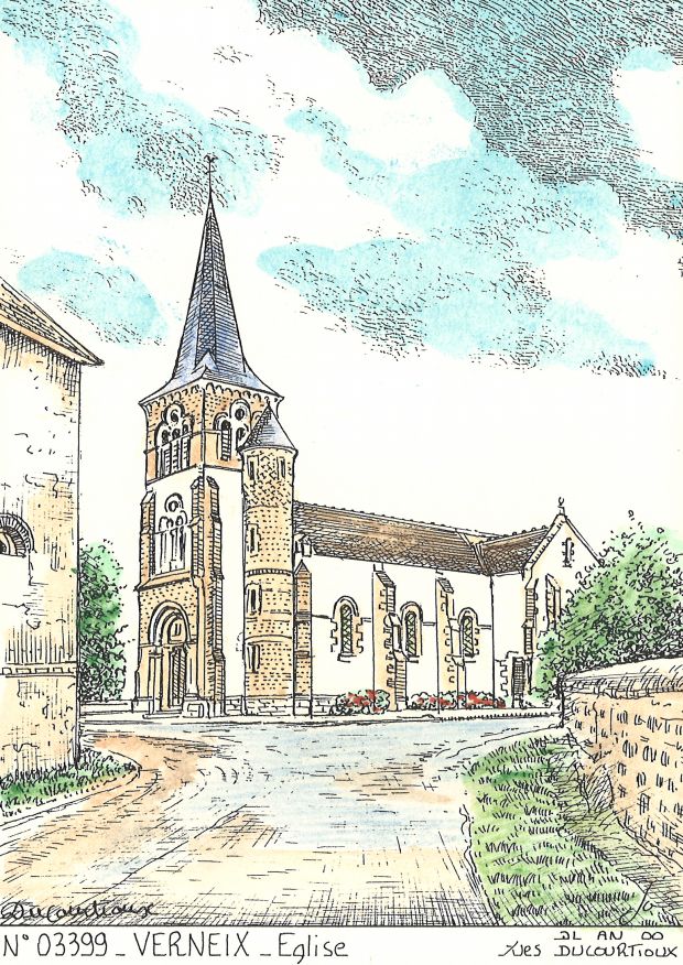 N 03399 - VERNEIX - église