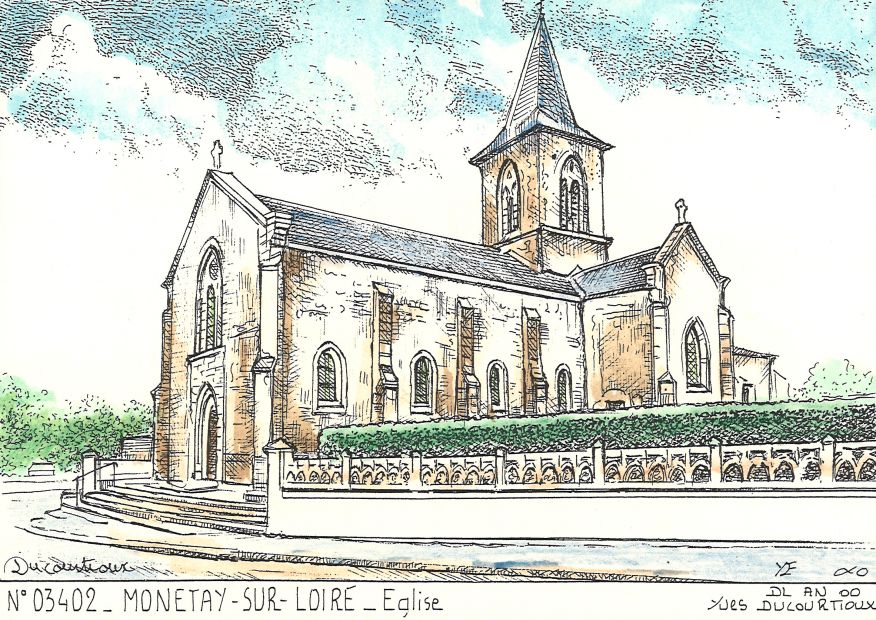 N 03402 - MONETAY SUR LOIRE - église