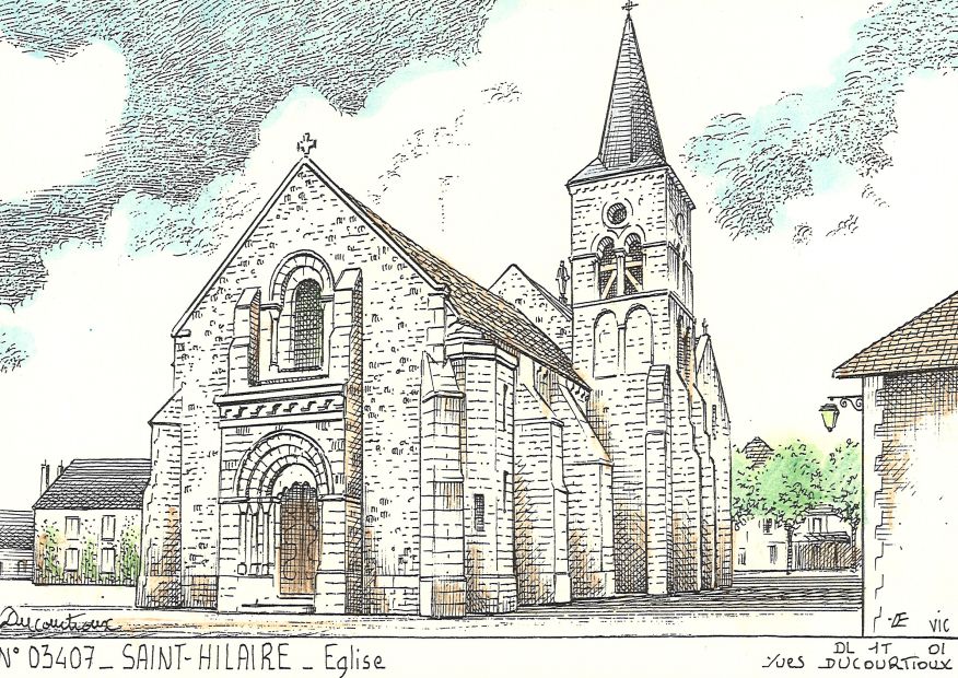 N 03407 - ST HILAIRE - église