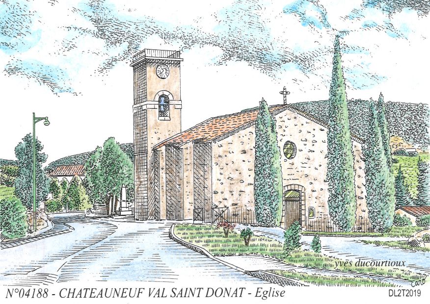 N 04188 - CHATEAUNEUF VAL SAINT DONAT - église