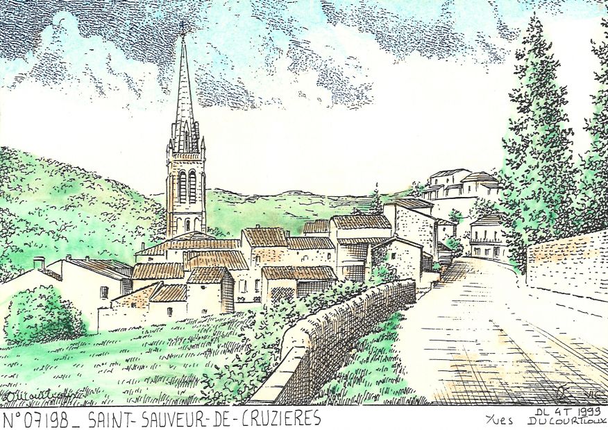 N 07198 - ST SAUVEUR DE CRUZIERES - vue