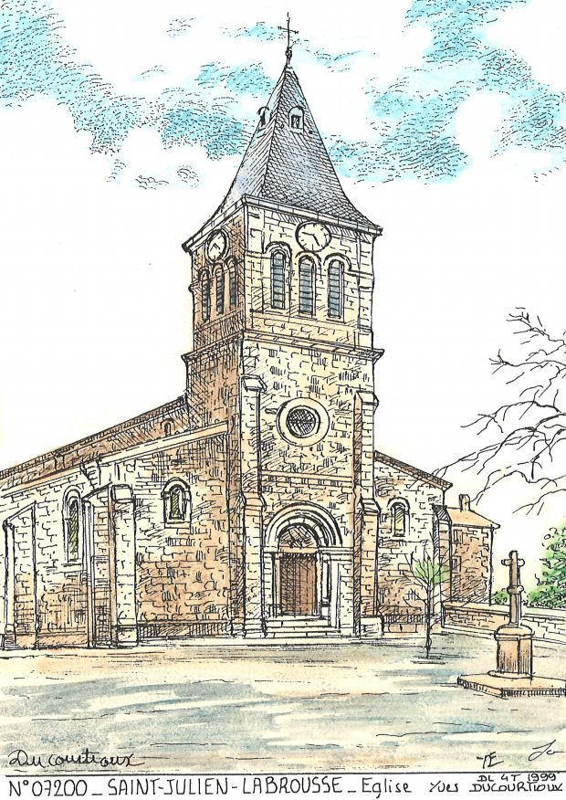 N 07200 - ST JULIEN LABROUSSE - église