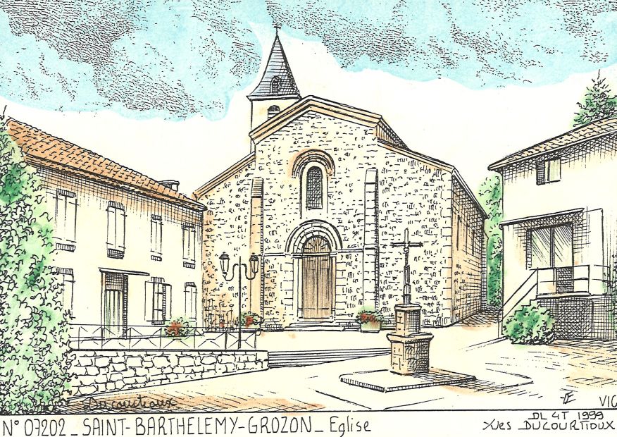 N 07202 - ST BARTHELEMY GROZON - glise