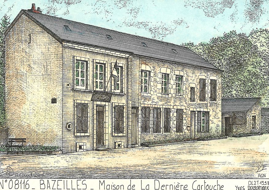 N 08116 - BAZEILLES - maison de la dernière cartouch