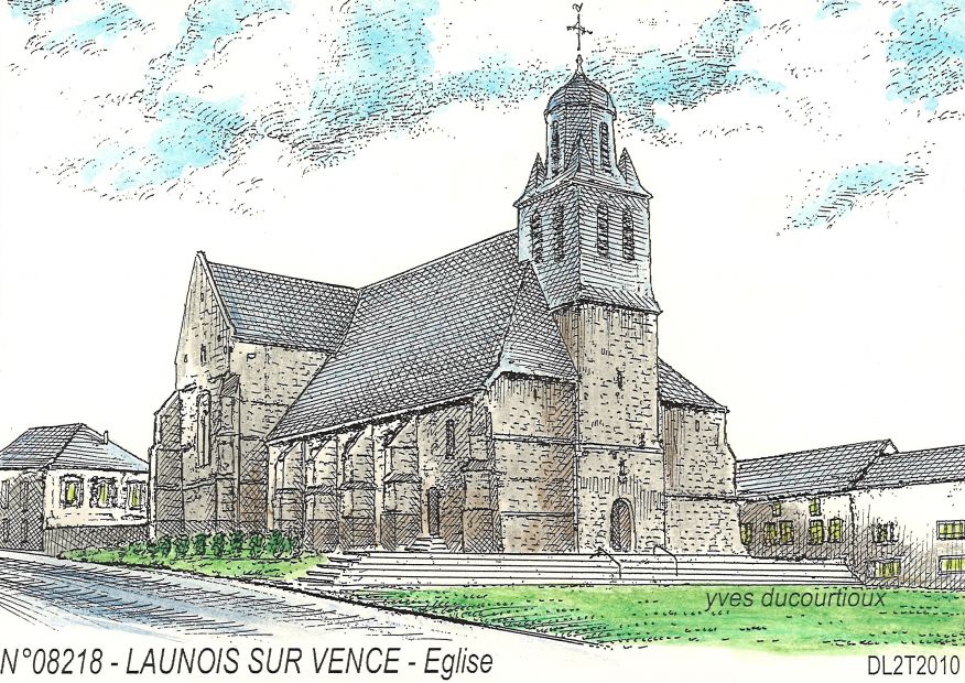N 08218 - LAUNOIS SUR VENCE - église