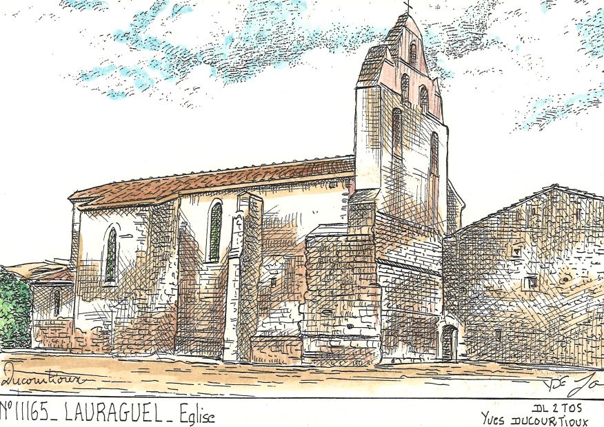 N 11165 - LAURAGUEL - église