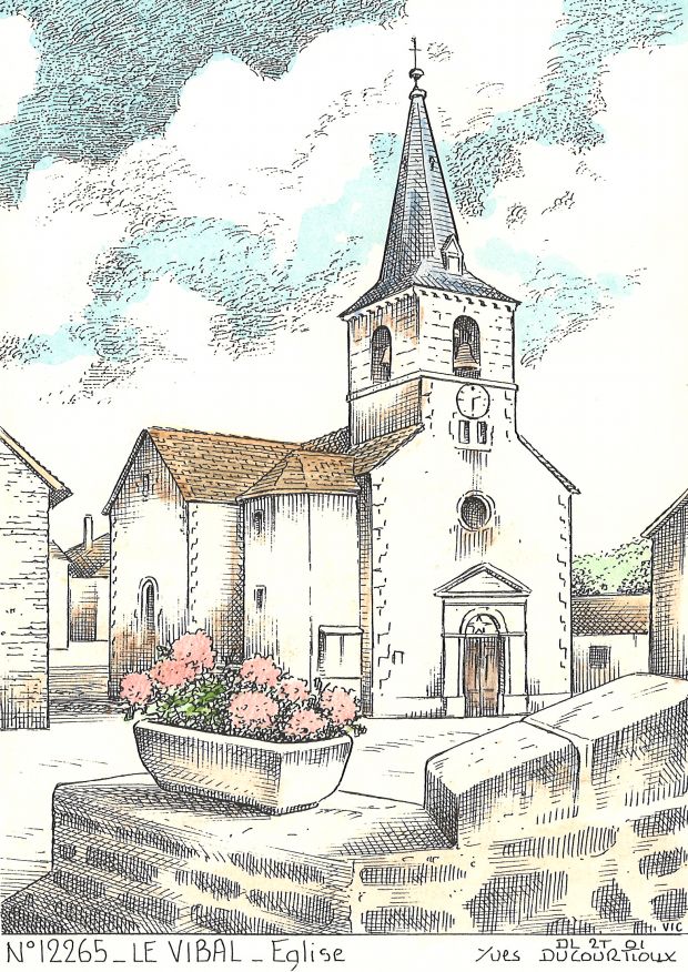 N 12265 - LE VIBAL - église