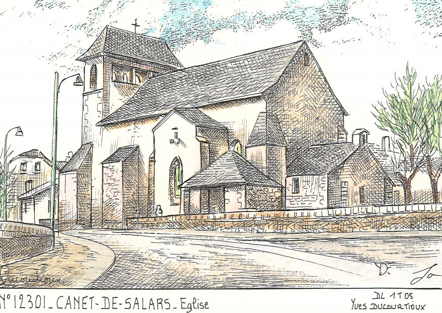 N 12301 - CANET DE SALARS - église