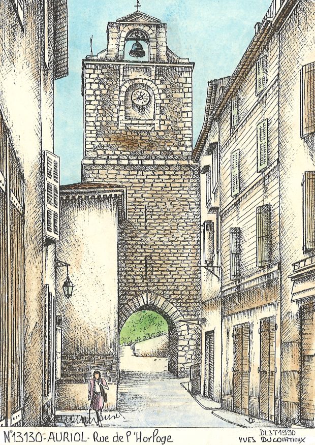 N 13130 - AURIOL - rue de l horloge