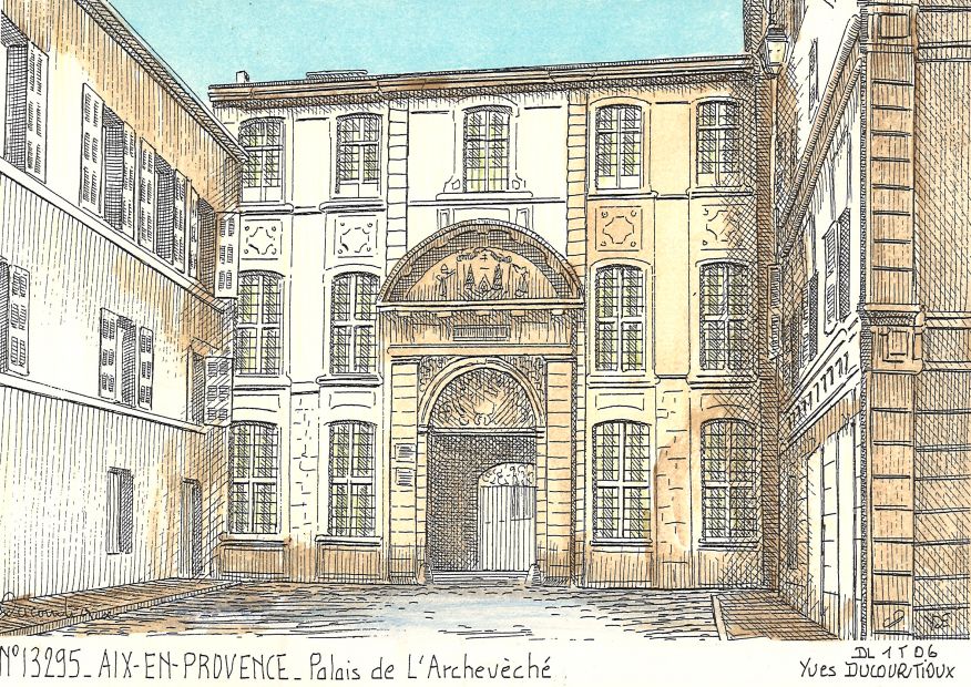 N 13295 - AIX EN PROVENCE - palais de l archevch