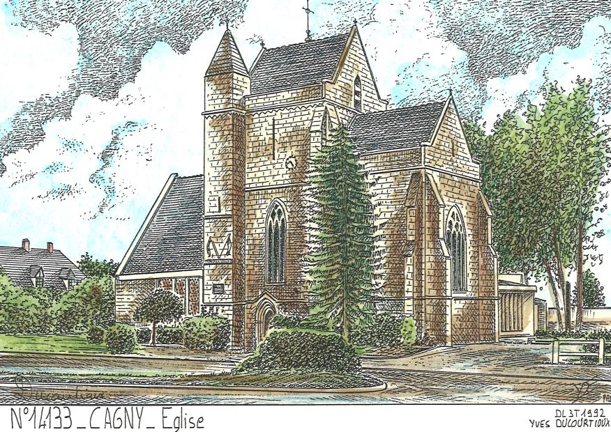 N 14133 - CAGNY - église
