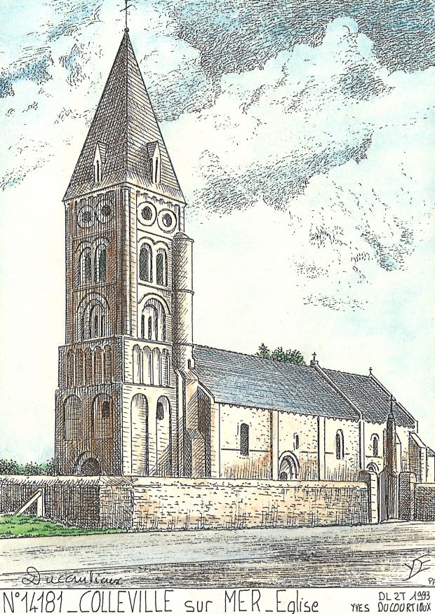 N 14181 - COLLEVILLE SUR MER - église