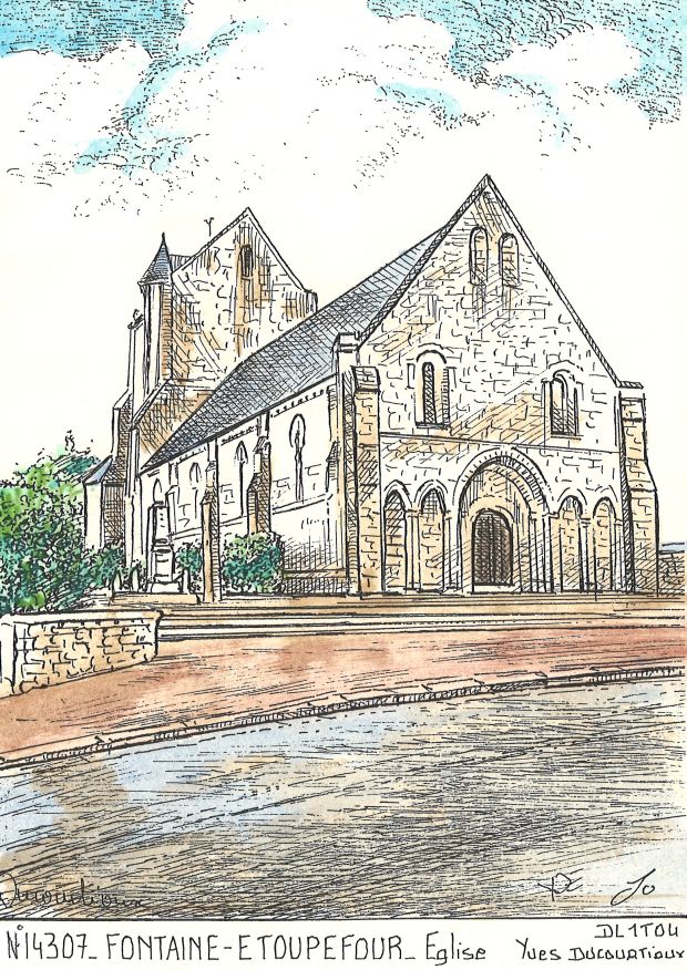 N 14307 - FONTAINE ETOUPEFOUR - église