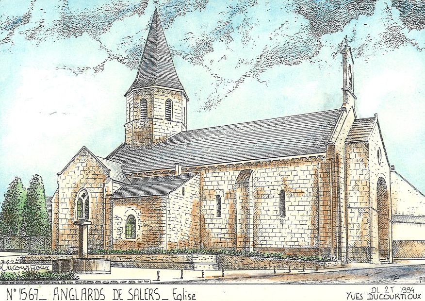 N 15067 - ANGLARDS DE SALERS - glise