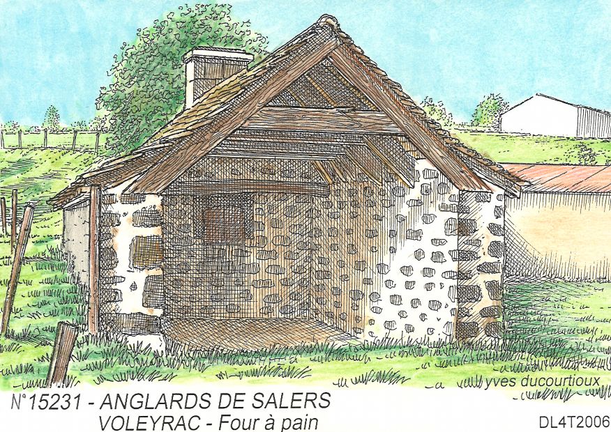 N 15231 - ANGLARDS DE SALERS - four à pain (voleyrac)