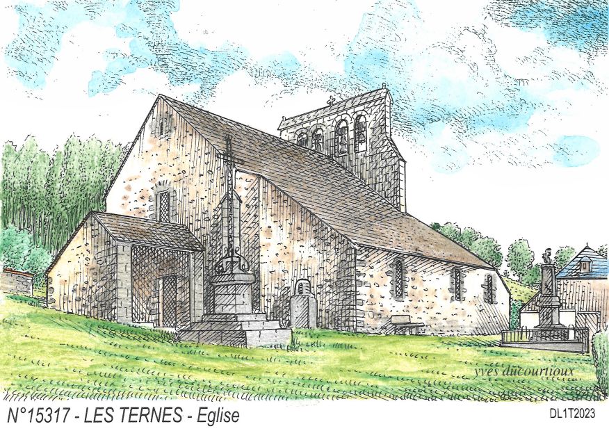 N 15317 - LES TERNES - église