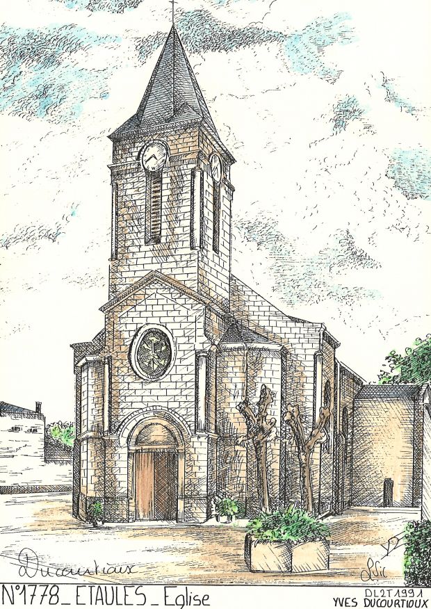 N 17078 - ETAULES - église