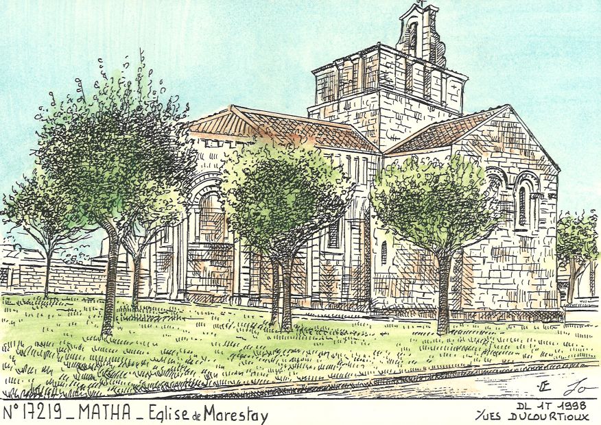 N 17219 - MATHA - église de marestay